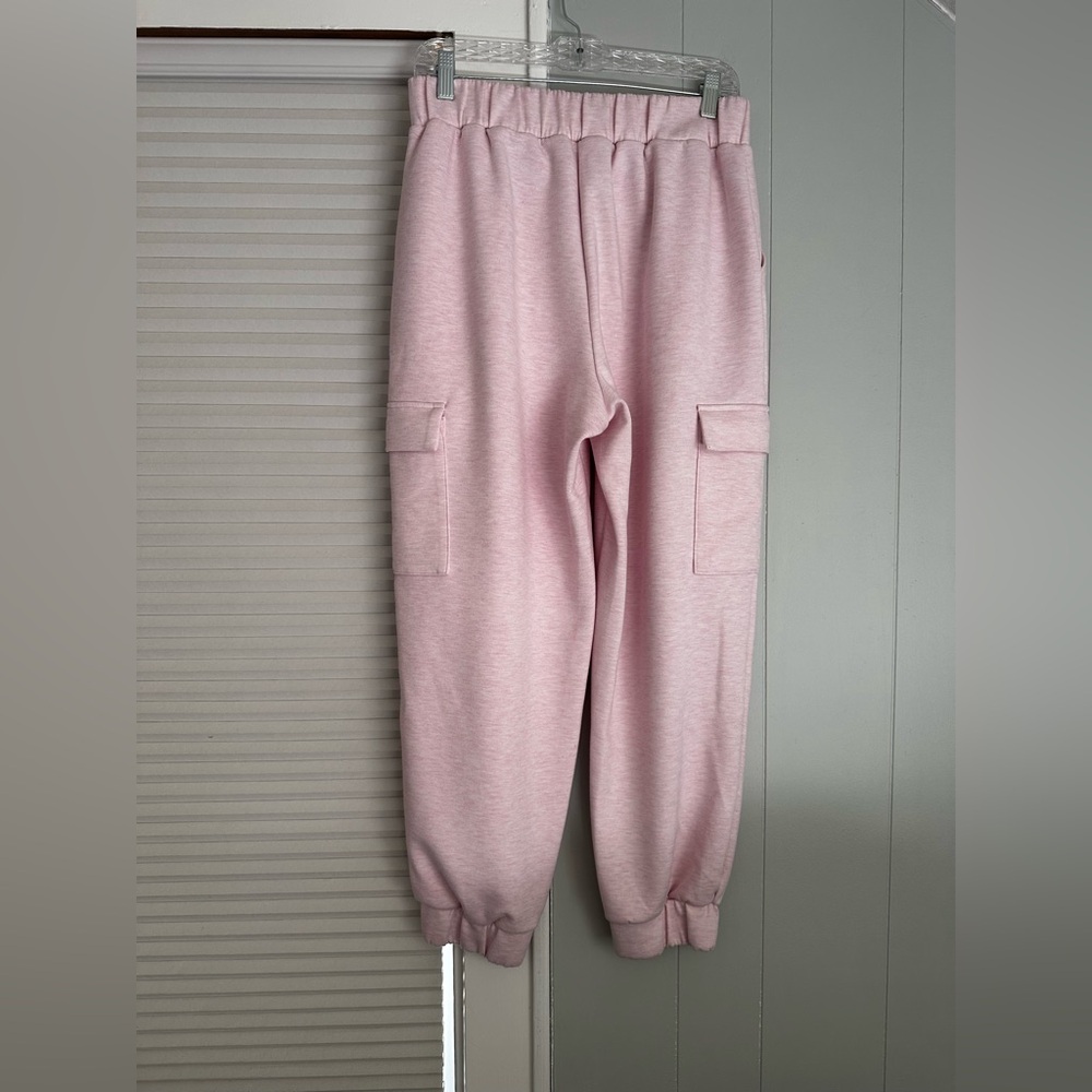 Express Pink Cargo Jogger Sweatpants Medium Soft Lounge Athleisure - Picture 3 of 4